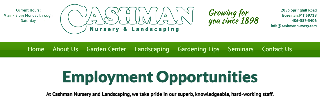 Cashman Nursery